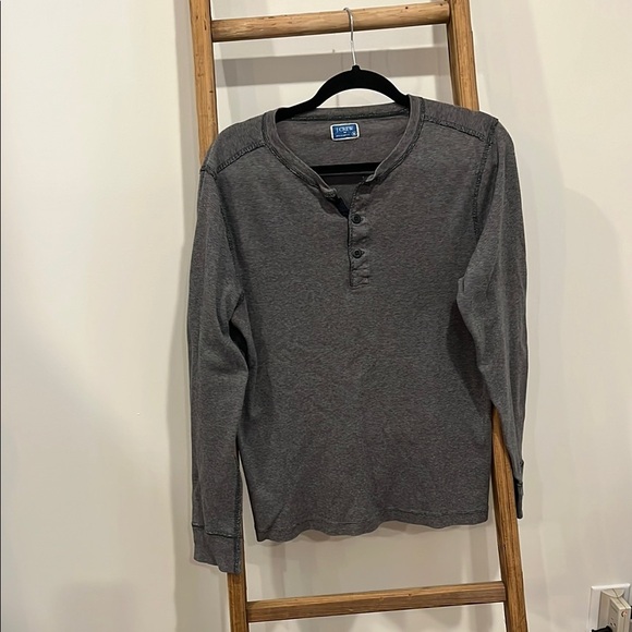 J. Crew Gray Long Sleeve Tee Classic Knit - Picture 1 of 3